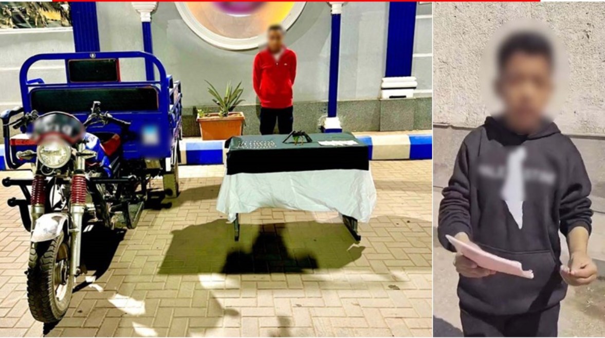 المتهم وجانب من الواقعة 