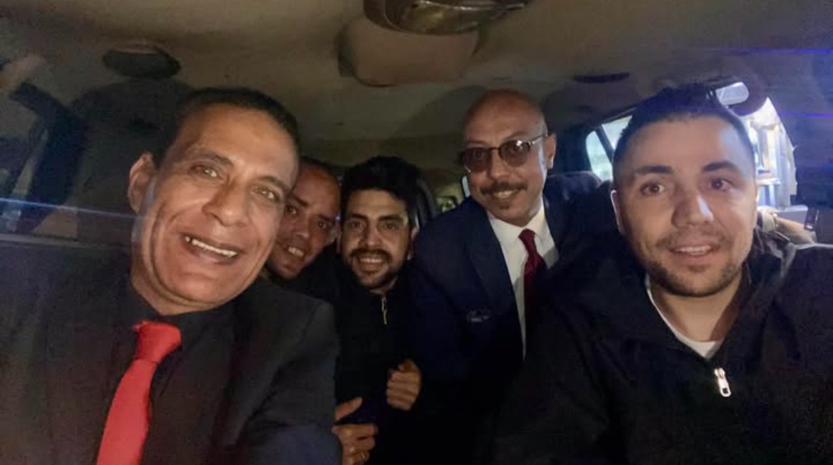 سيد مشاعب بصحبة محاميه أسامة الجهوري 