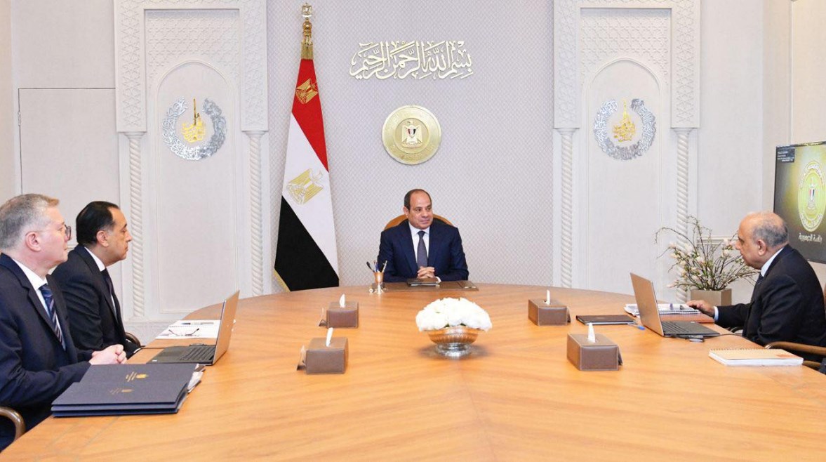 خلال اجتماع الرئيس السيسي