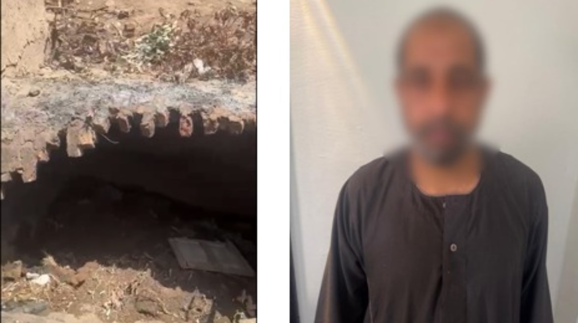 المتهم وجانب من الواقعة 