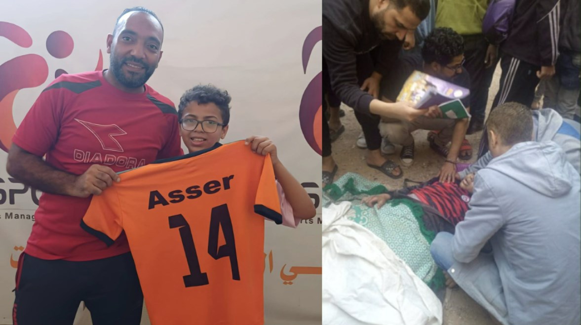 الضحية وجانب من الحادث