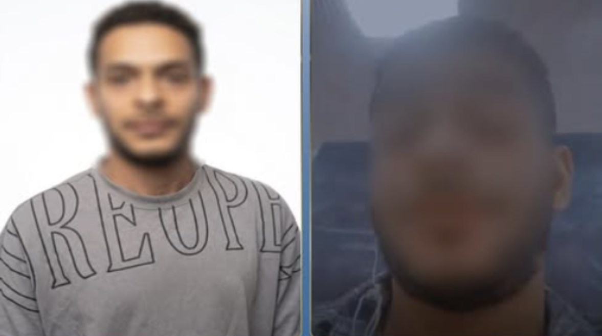 الشاب ولقطة من الفيديو