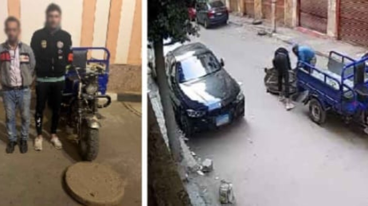 المتهمون وجانب من الواقعة 