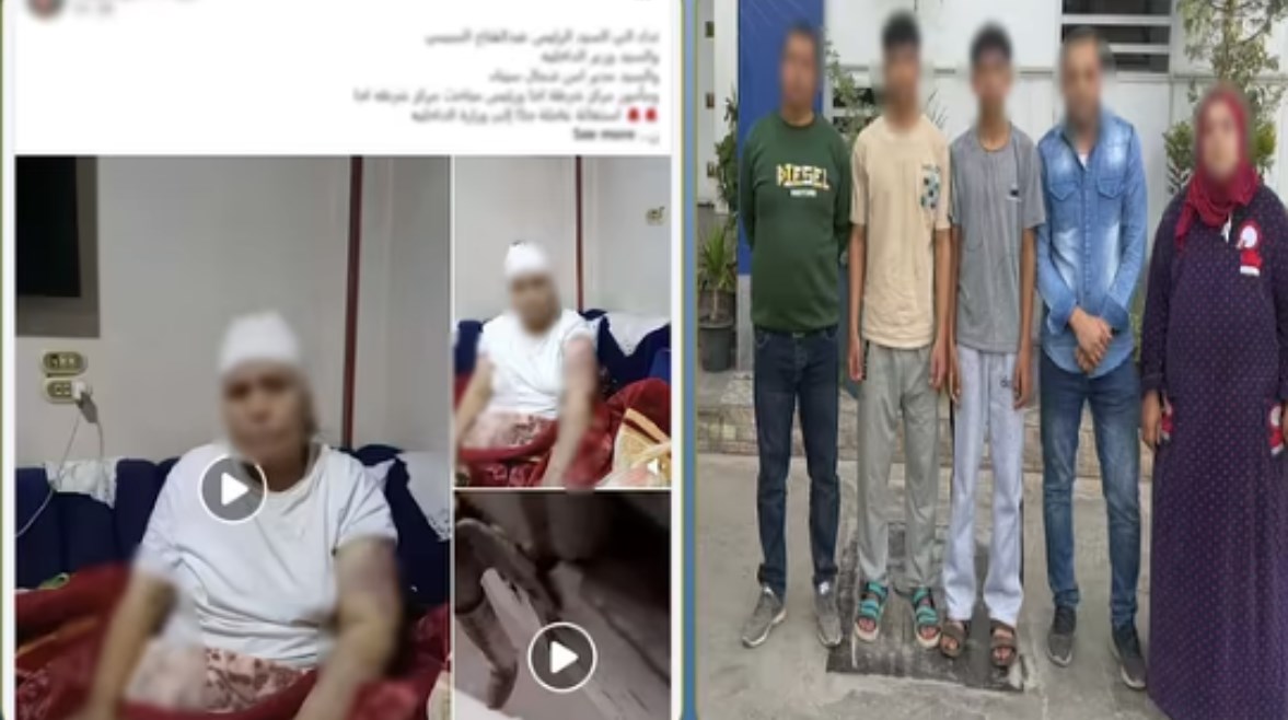 المتهمين وجانب من الواقعة 