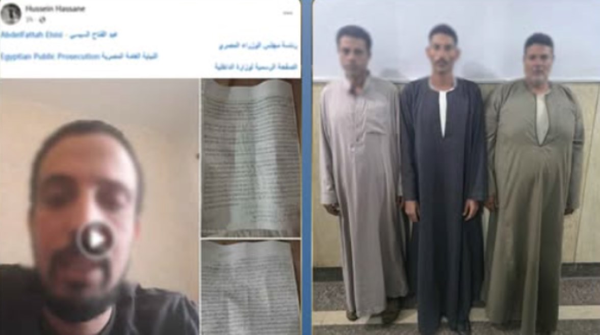 المتهمون وجانب من الواقعة