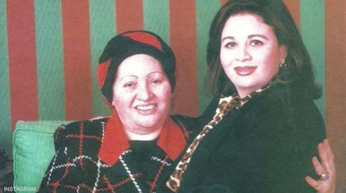 إلهام شاهين ووالدتها
