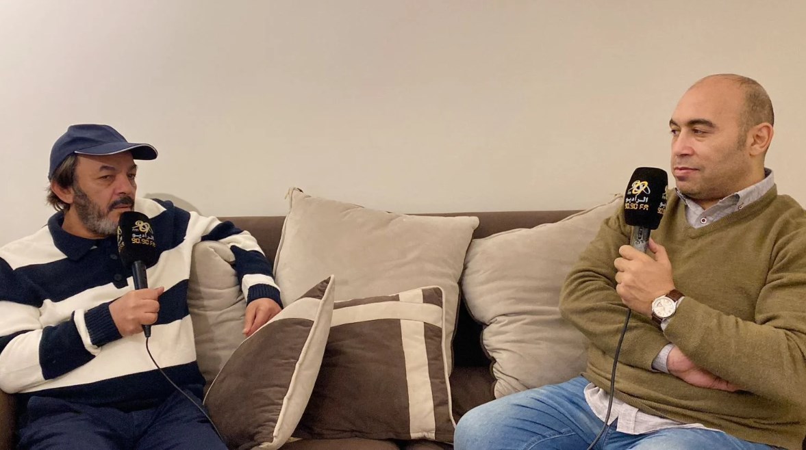 الإعلامي أحمد الخطيب وعلاء مرسي