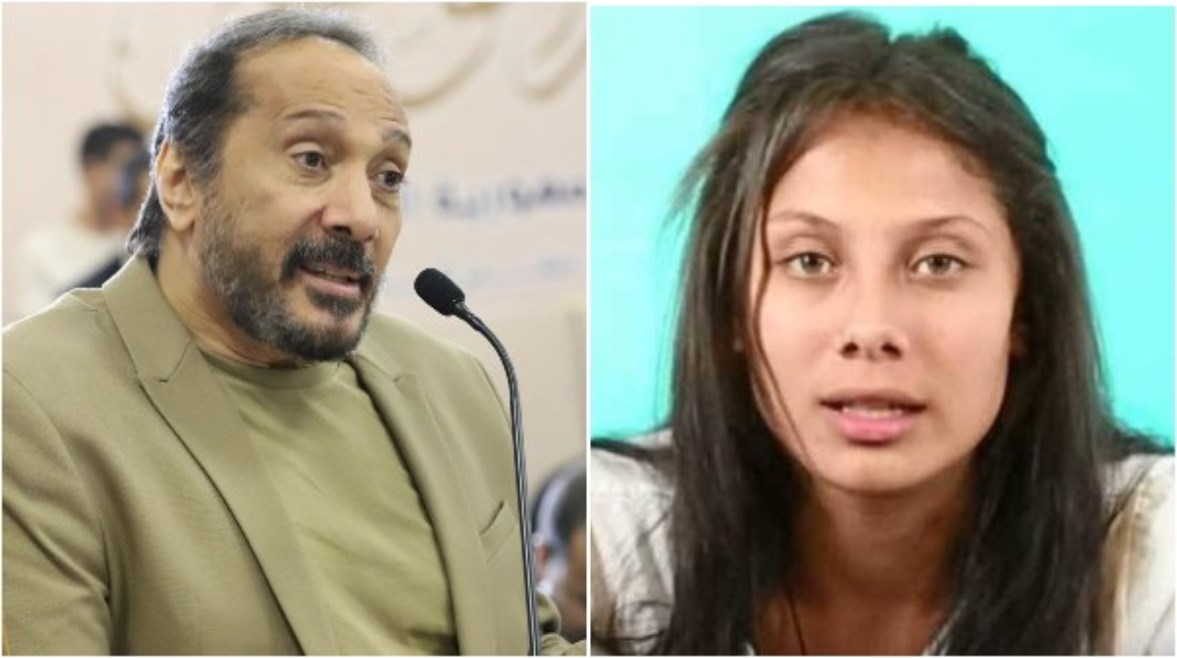 بثينة الحجار ووالدها علي الحجار