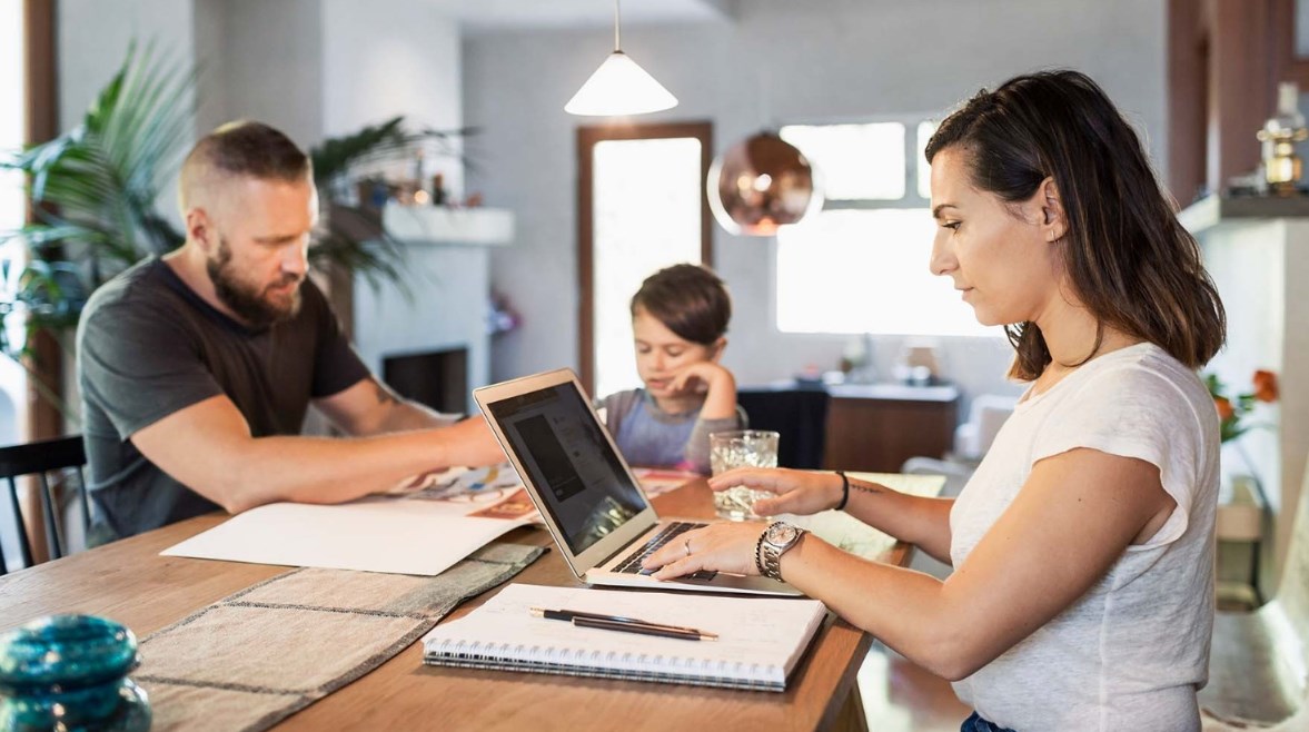 العمل من المنزل