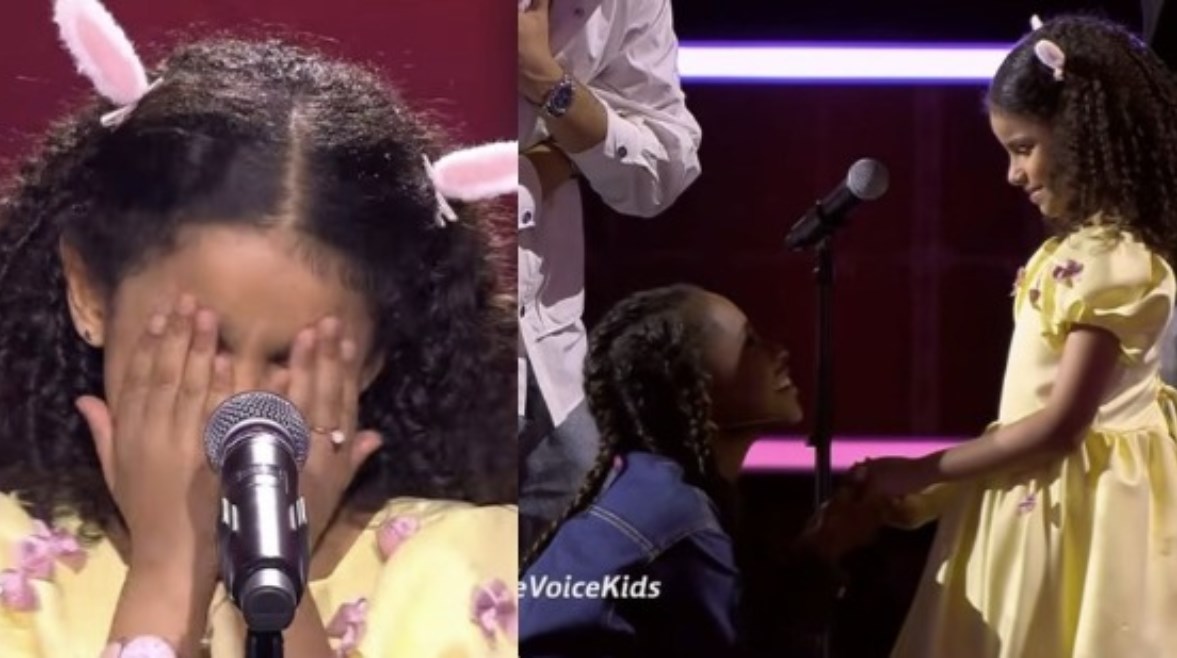 بكاء الطفلة حور في برنامج The Voice Kids