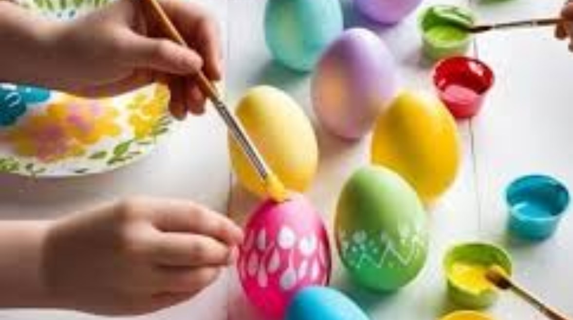 البيض الملون لشم النسيم 