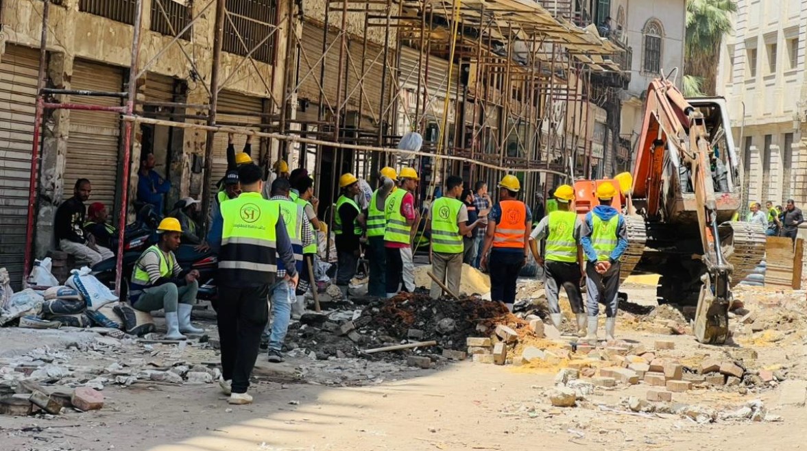  بدء تنفيذ المرحلة الثانية لتطوير منطقة العتبة - تصوير عبدالرحمن الشيمي 