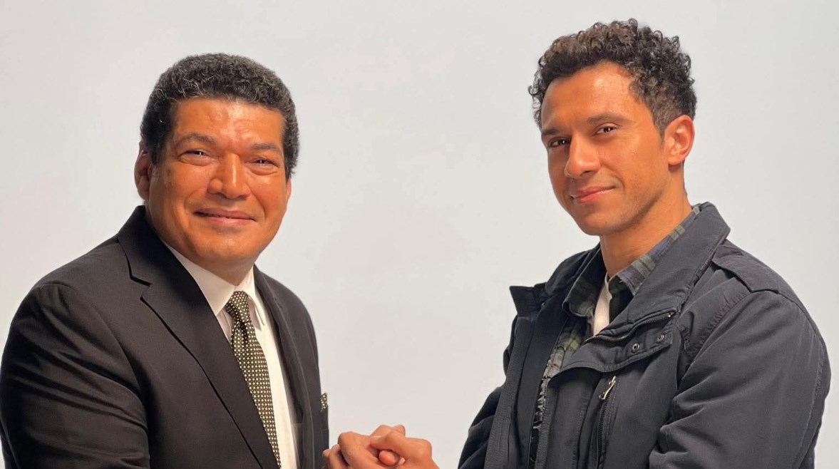  الفنان باسم سمرة والفنان عصام عمر 