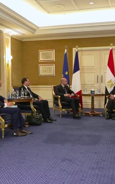 وزير الخارجية الفرنسي والمصري