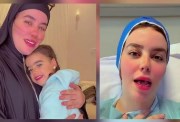  دنيا فؤاد على فراش المرض