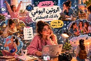 تريند الروتين اليومي صورة مصنوعة بالذكاء الاصطناعي 