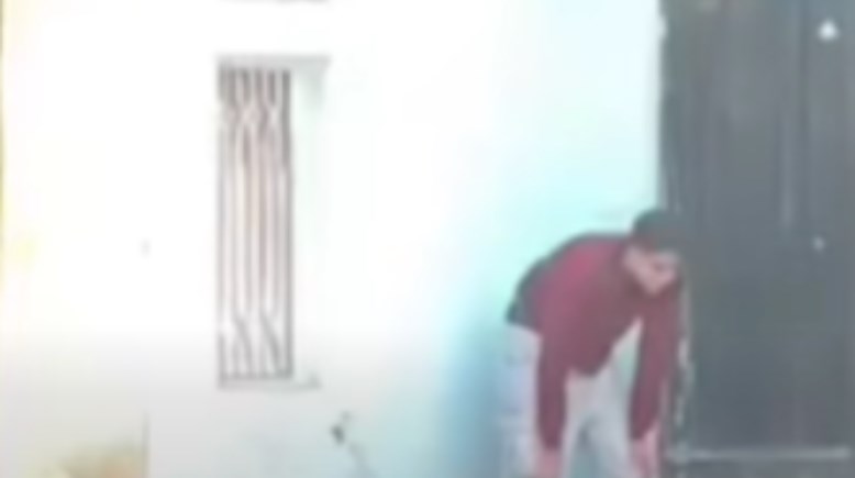 الطالب الظاهر بالفيديو