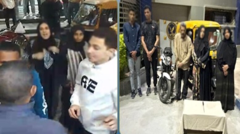 المتهمون وجانب من الواقة 