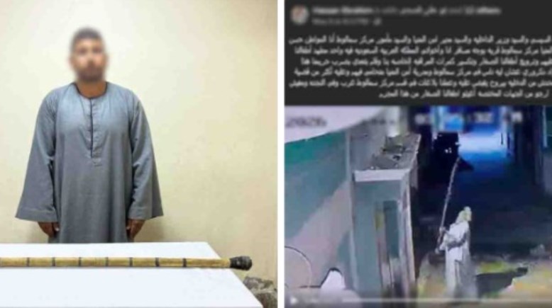 المتهم وجانب من الواقعة 