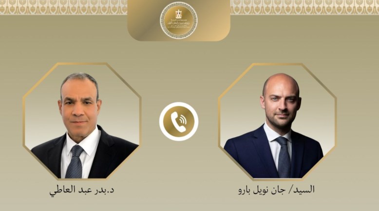 وزير الخارجية والهجرة بدر عبد العاطي، وجان نويل بارو، وزير خارجية فرنسا