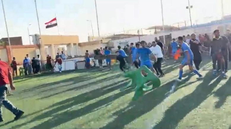 جانب من مقطع الفيديو المتداول 