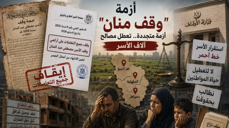 صورة بالذكاء الاصطناعي - أزمة “وقف الأمير مصطفى عبد المنان”