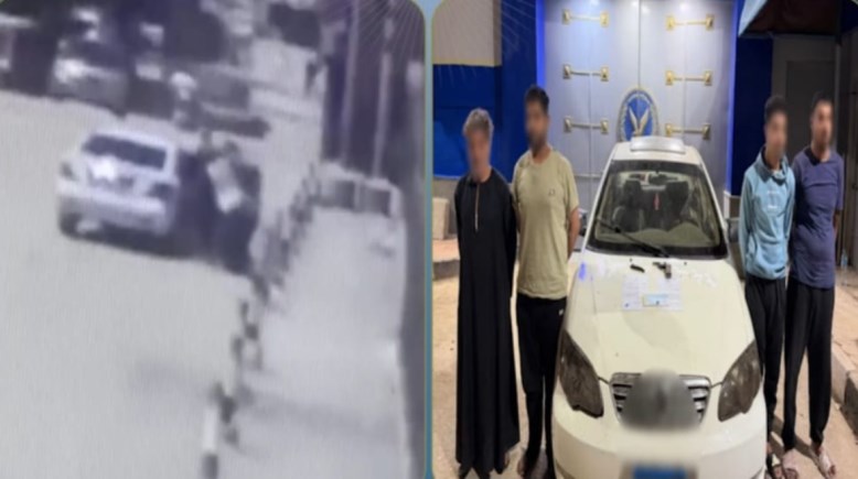 المتهمون وجانب من الواقعة 