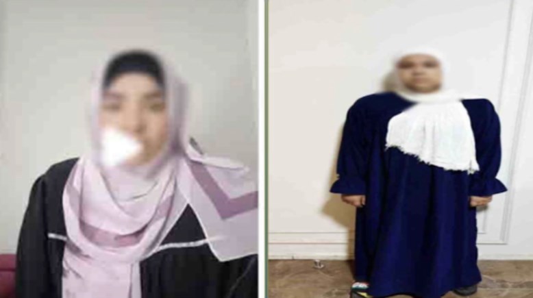 المتهمة وجانب من الواقعة 