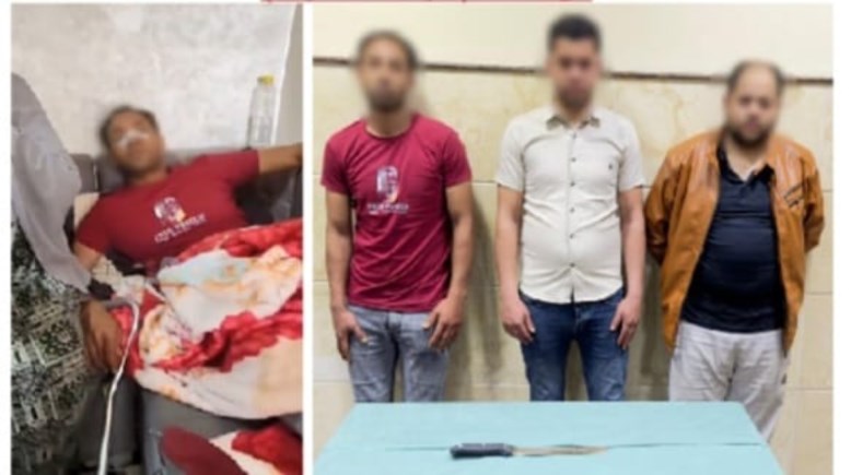 المتهمين وجانب من الواقعة 