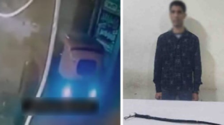 المتهم وجانب من الواقعة 