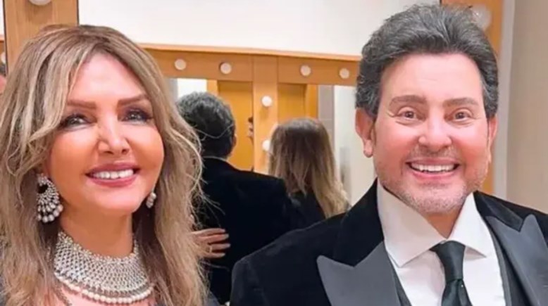 الفنان الراحل هاني شاكر والفنانة نادية الجندي