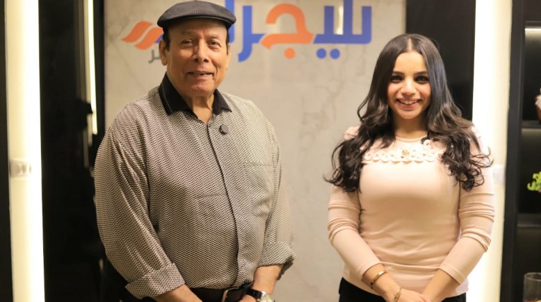 الفنان أحمد ماهر والزميلة هايدي محمد 