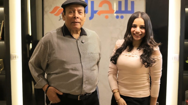 الفنان أحمد ماهر والزميلة هايدي محمد