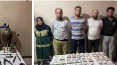 المتهمون والمضبوطات 