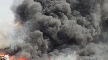 حريق هائل يلتهم مخزن موتوسيكلات بقليوب