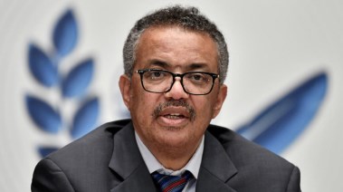 المدير العام لمنظمة الصحة العالمية، تيدروس أدهانوم جيبريسوس