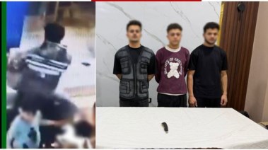المتهمون وجانب من الواقعة 