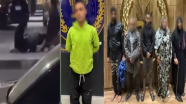 المتهمون وجانب من الواقعة 