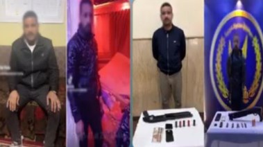 المتهمان وجانب من الواقعة 