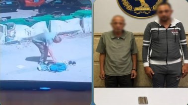 المتهمان وجانب من الواقعة