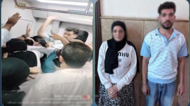 المتهمان وجانب من الواقعة