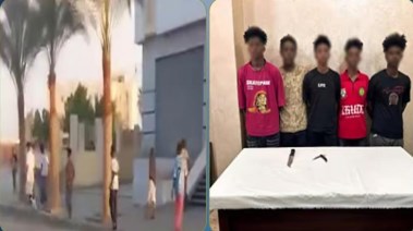 المتهمين وجانب من الواقة 