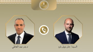 وزير الخارجية والهجرة بدر عبد العاطي، وجان نويل بارو، وزير خارجية فرنسا
