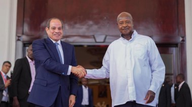 الرئيس عبد الفتاح السيسي، والرئيس الأوغندي يوري كاجوتا موسيفيني