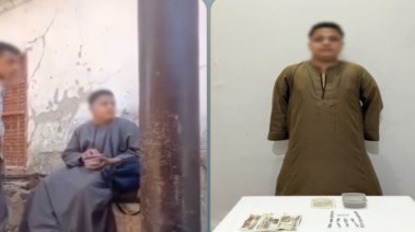 المتهم وجانب من الواقعة 