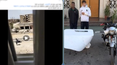 المتهمان وجانب من الواقعة