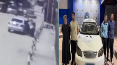 المتهمون وجانب من الواقعة 
