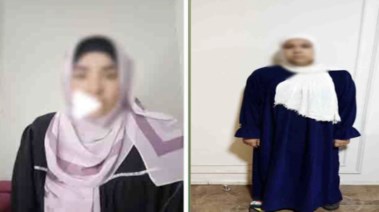 المتهمة وجانب من الواقعة 