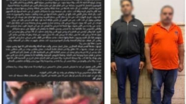 المتهمان وجانب من الواقعة 