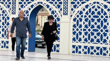 فردوس عبدالحميد في عزاء عبدالرحمن أبو زهرة
